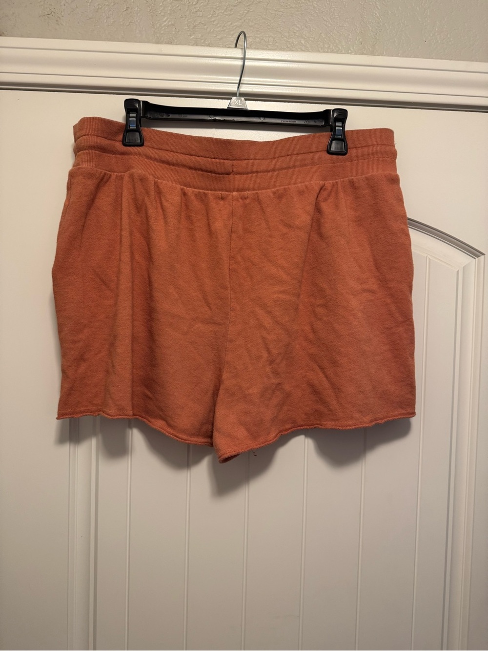 Colsie Rust Orange Drawstring Lounge Shorts - Picture 2 of 4